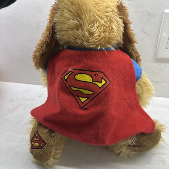 Superman Dc Comics Plush Dog Toy Petsmart Luv A Pet Chance Superhero 16" RARE - Picture 5 of 7